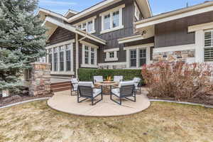 Backyard Patio and Fire pit