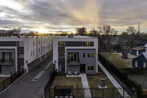 View of back house at dusk