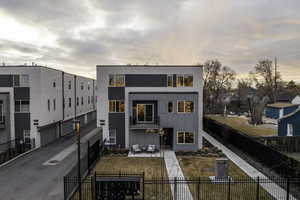 View of back house at dusk