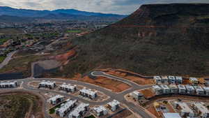 Bird's eye view featuring a mountain view