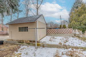 View of snow covered structure