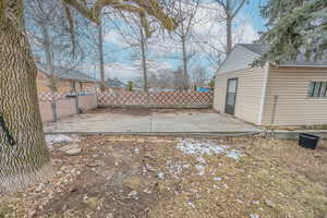 View of yard featuring a patio