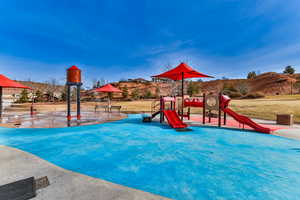 View of jungle gym