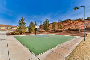 View of basketball court