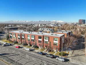 Exterior space with a mountain view