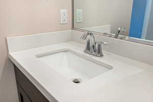 Interior details featuring vanity