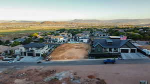 Bird's eye view featuring a mountain view