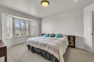 Primary Bedroom with large bay window