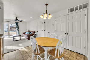 Dining room with pantry/storage