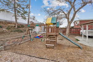 View of jungle gym