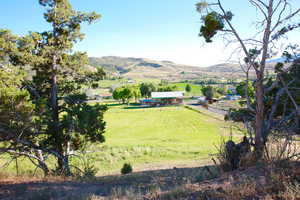 Mountain view with a rural view