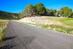 View of street featuring a mountain view