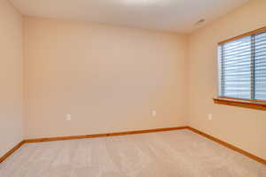 Spare room with carpet floors