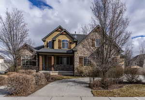 Craftsman-style house with covered porch