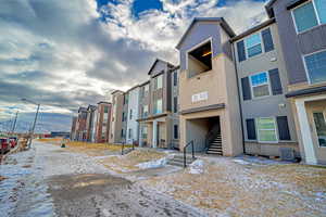 Exterior space featuring a residential view