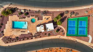 Pool #1 & Pickleball Courts