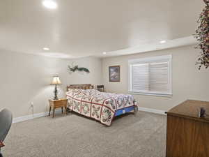 Oversized basement bedroom 1.