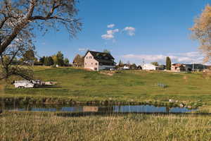 The pond on the 5.5 acres.