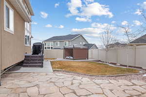 View of yard featuring a patio area