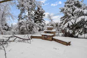 View of snowy yard