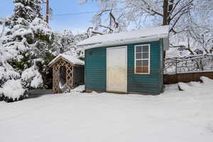 View of snow covered structure