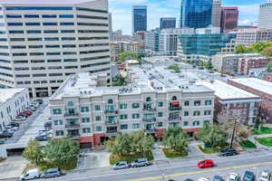 Bird's eye view featuring a city view