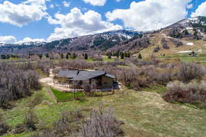 View of mountain feature with a rural view