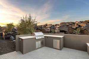 View of patio / terrace featuring grilling area and area for grilling