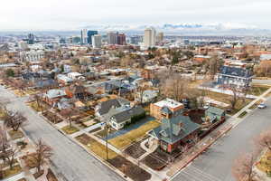 Drone / aerial view featuring a view of city