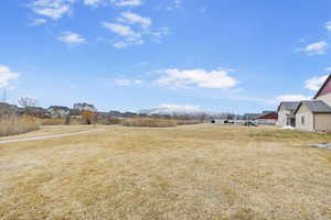 View of yard featuring a residential view