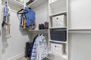 View of spacious closet