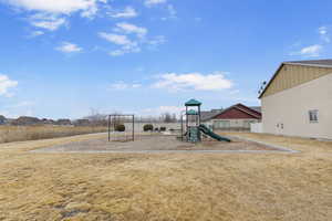 View of community jungle gym