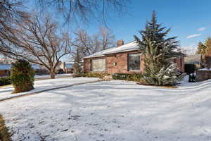 View of snow covered exterior