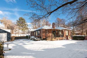 Exterior space featuring covered porch