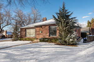 View of snow covered exterior