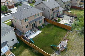 Amazing yard in the summertime backing up to those beautiful Draper mountains