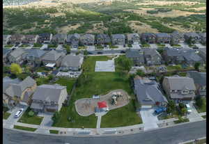 Community playground and park with valley views
