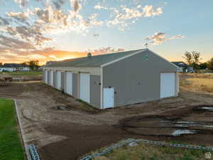 View of outbuilding with an outdoor structure