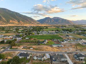 Aerial view of property and neighboring residences