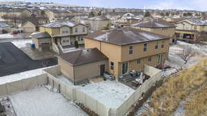 Bird's eye view with a residential view