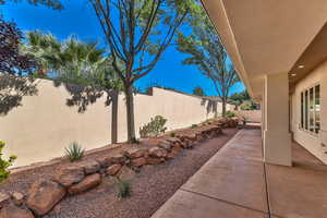 View of yard featuring a patio area