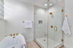 Bathroom with walk in shower