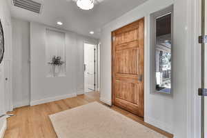 Entryway featuring light hardwood / wood-style floors