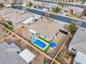 Bird's eye view featuring a residential view