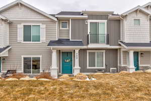 View of front of home featuring board and batten siding