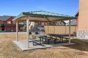 View of property's community with a gazebo