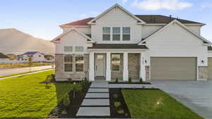 FRONT ELEVATION OF HOME IS TRADITIONAL/ATTACHED GARAGE W/ OPENER/\OPTIONAL CRAFTSMAN & FARMHOUSE STYLE ELEVATIONS