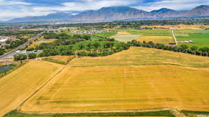 Bird's eye view with a rural view and a mountain view