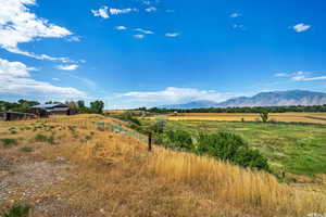 Mountain view featuring a rural view