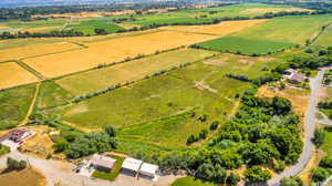 Aerial view featuring a rural view